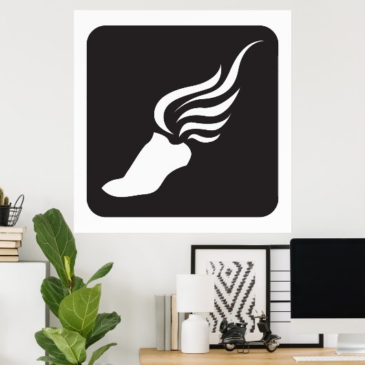 Track and Field Icon Poster (Heimbüro)