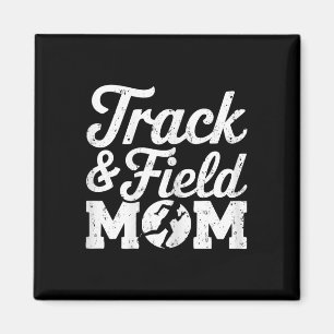Track-and-Field-Mama-Shirt Laufende Frauen verfolg Magnet