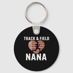 Track and Field Nana Oma Proud Athlete Mütter Schlüsselanhänger