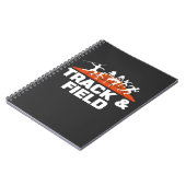 Track and Field Running Sprint Long Jump Athlete Notizblock (Linke Seite)