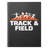 Track and Field Running Sprint Long Jump Athlete Notizblock (Vorderseite)