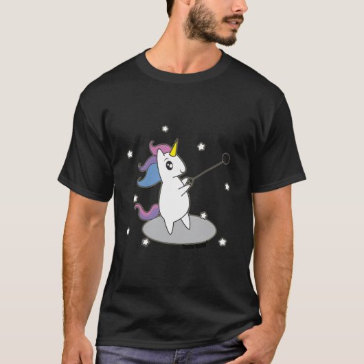 Track And Field Unicorn Hammer Thrower T-Shirt (Vorderseite)