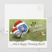 Track-and-Field-Weihnachtskarte Postkarte (Vorne/Hinten)