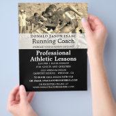 Track, Athletics Lektion Werbung Flyer (Hand)