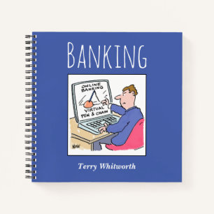 Track Banking Record mit Name des Eigentümers Notizblock
