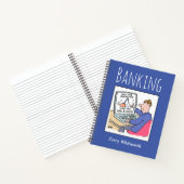 Track Banking Record mit Name des Eigentümers Notizblock (Innenseite)