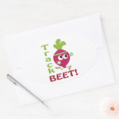 Track Beet Ovaler Aufkleber (Umschlag)