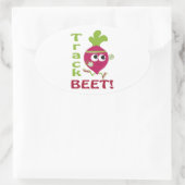 Track Beet Ovaler Aufkleber (Tasche)