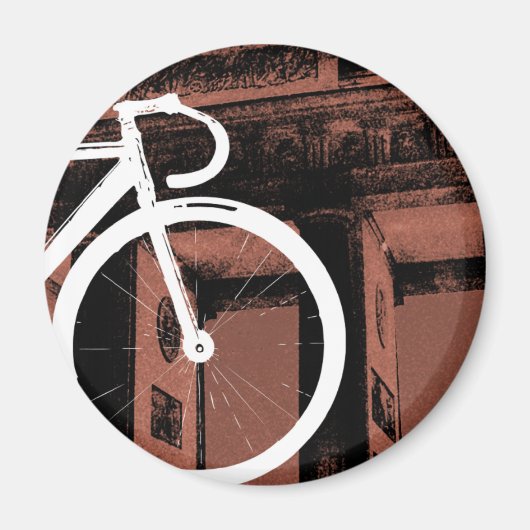 Track Bike Berlin Bronze Magnet (Vorne)