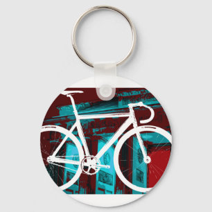 Track Bike Berlin - red blue Schlüsselanhänger