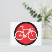 Track Bike - Red Dot Postkarte (Stehend Vorderseite)