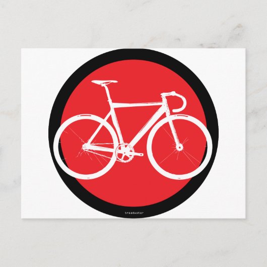 Track Bike - Red Dot Postkarte (Vorderseite)
