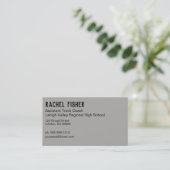 Track Coach Running Trainer Business Card Visitenkarte (Stehend Vorderseite)