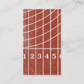 Track Coach Running Trainer Business Card Visitenkarte (Rückseite)