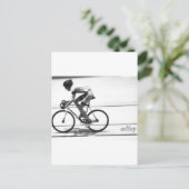 Track Cyclist Postkarte (Stehend Vorderseite)
