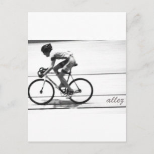 Track Cyclist Postkarte