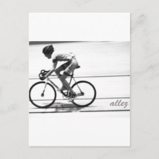 Track Cyclist Postkarte