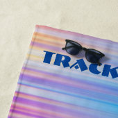 Track & Field Beach Handtuch/ Name Strandtuch (Beispiel)