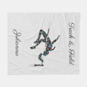 Track & Field High Bar Light Grau Fleece Blanket (Vorderseite (Horizontal))