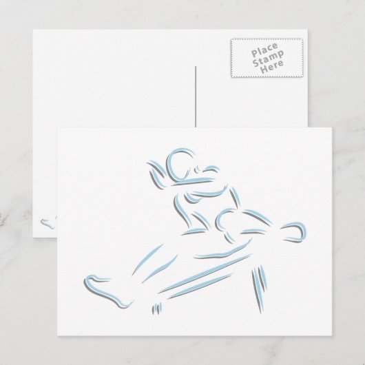 Track & Field Postkarte (Vorne/Hinten)