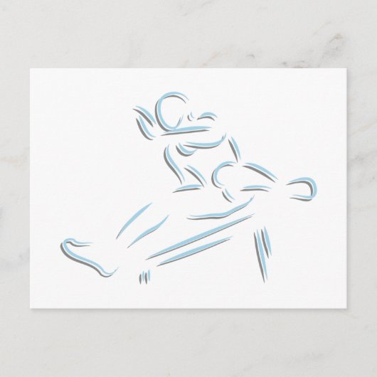 Track & Field Postkarte (Vorderseite)