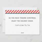 Track & Field Running Feiertagskarte (Rückseite)