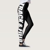 Track & Field Typografische Leggings für Läufer (Rechts)