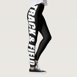 Track & Field Typografische Leggings für Läufer
