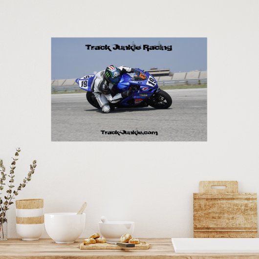 Track-Junkie-Rennposter Poster (Küche)