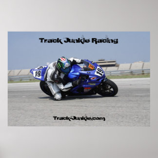 Track-Junkie-Rennposter Poster