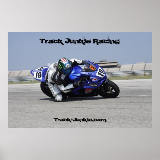 Track-Junkie-Rennposter Poster (Vorne)