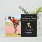 Track-Läufer-Klasse der Graduierungsparty 2024 Einladung (Stehend Vorderseite)