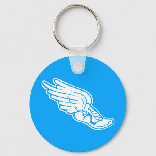 Track Logo Keychain Blue Schlüsselanhänger (Vorderseite)