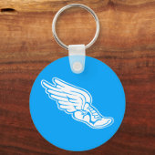Track Logo Keychain Blue Schlüsselanhänger (Vorderseite)