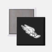 Track-Logo-Magazin schwarz Magnet (Vorderseite/Rückseite)