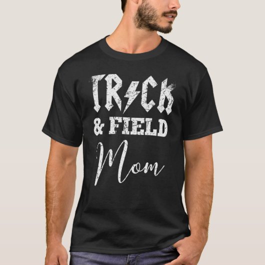 Track-Mama für Track- und Feldspur-Mama T-Shirt (Vorderseite)