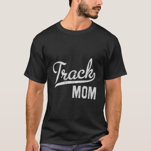 Track Mom Proud Track And Field Mom T-Shirt (Vorderseite)