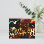 Track Racing Postkarte (Stehend Vorderseite)