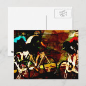 Track Racing Postkarte (Vorne/Hinten)