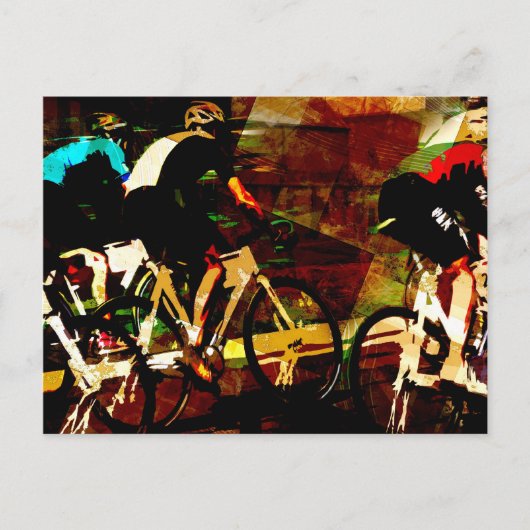 Track Racing Postkarte (Vorderseite)