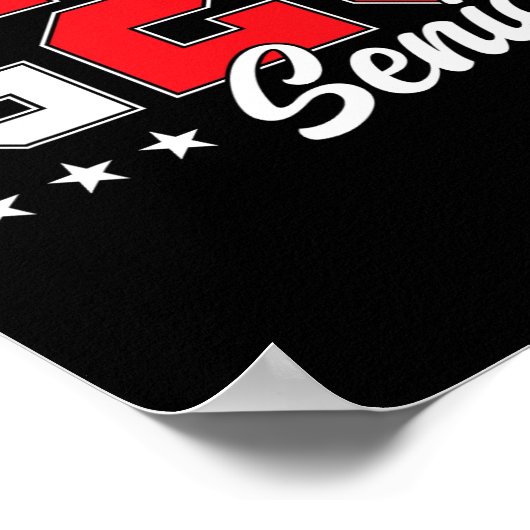 Track Senior Night Track Senior 2025 Abschluss &# Poster (Ecke)