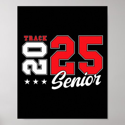 Track Senior Night Track Senior 2025 Abschluss &# Poster (Vorne)