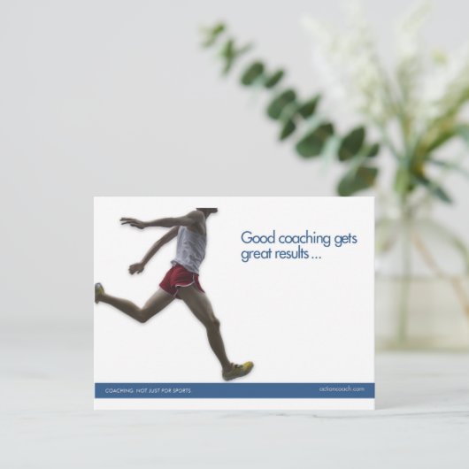 Track Sports Postcard Postkarte (Stehend Vorderseite)