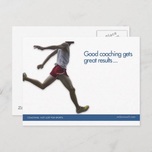 Track Sports Postcard Postkarte (Vorne/Hinten)