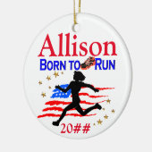 TRACK STAR PERSONALISIERT CHRISTMAS ORNANAS KERAMIKORNAMENT (Links)