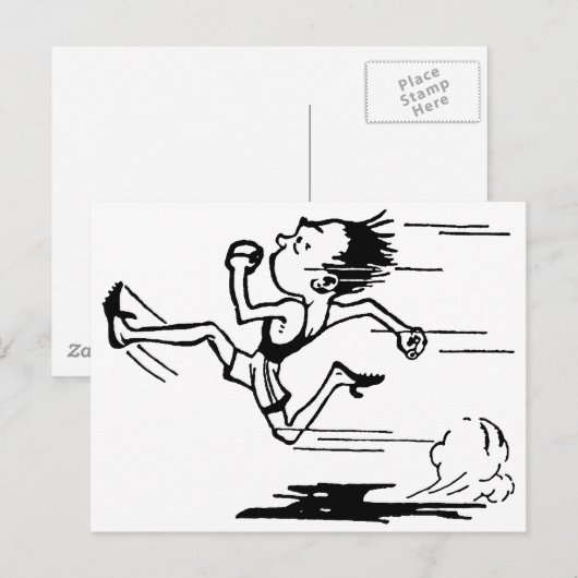 Track Star Postkarte (Vorne/Hinten)