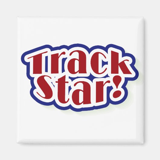 Track-Star-Tshirts und -Geschenke Magnet (Vorne)