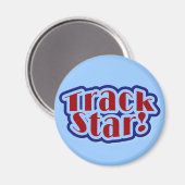 Track-Star-Tshirts und -Geschenke Magnet (Vorderseite/Rückseite)