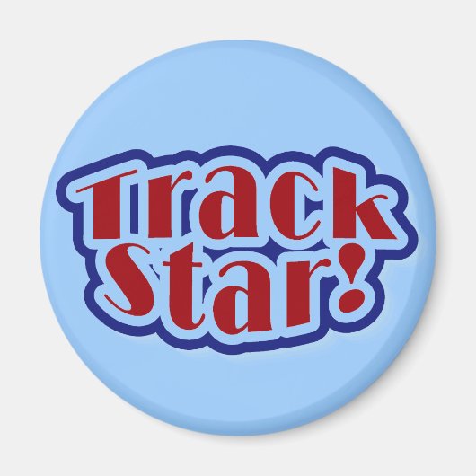 Track-Star-Tshirts und -Geschenke Magnet (Vorne)