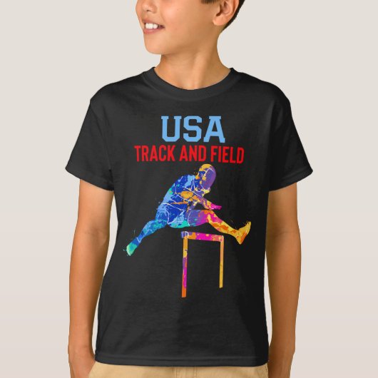 Track-Team der USA und Field 2021 T-Shirt (Vorderseite)